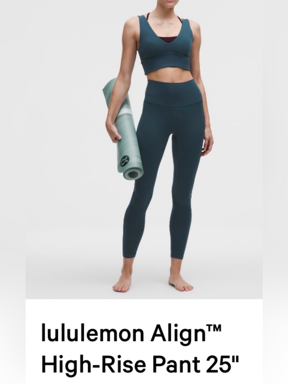 lululemon athletica Align™ High-Rise 25" Legging indochine blue size 4